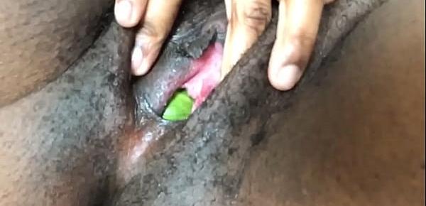 Nigger want daddy attention-  shits Brussel sprout out her pussy